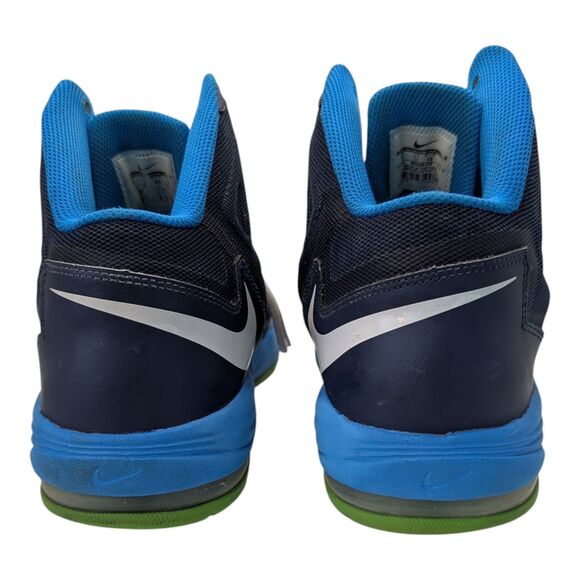 NIKE AIR MAX STUTTER STEP 2 BLUE ELECTRIC GREEN NAVY 653455-400 Size 12 - Picture 3 of 8